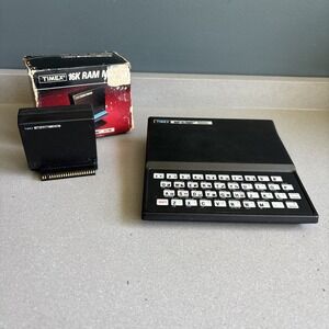 Timex Sinclair 1000 & 1016 Vintage Personal Computer Needs Power Supply Untested